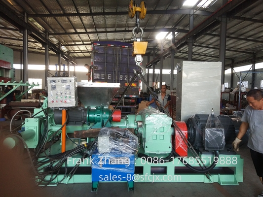 Good price Force Feeding Single Screw Rubber Extruder Machine With Temperature Sensors online