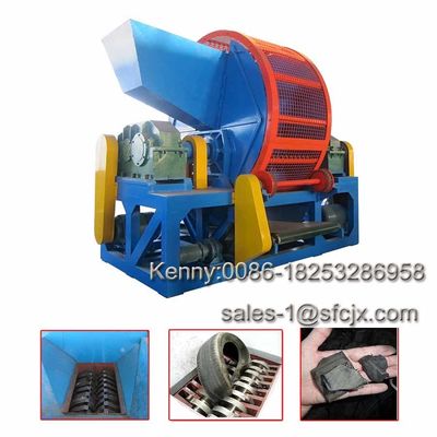 Good price Two Shaft Whole Tire Recycling Machine , Waste Tyre Shredder online