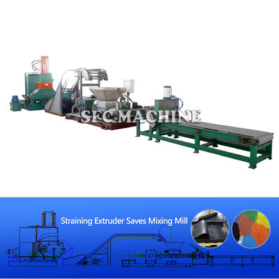 Good price Safety Green EPDM Production Line , EPDM Rubber Granules Making Machine online